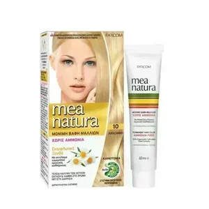 product 10 MEA NATURA ΣΕΤ ΒΑΦΗΣ ΧΩΡΙΣ ΑΜΜΩΝΙΑ 60ML ΚΑΤΑΞΑΝΘΟ