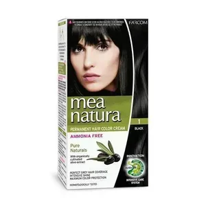 product 1 MEA NATURA ΣΕΤ ΒΑΦΗΣ ΧΩΡΙΣ ΑΜΜΩΝΙΑ 60ML  ΜΑΥΡΟ