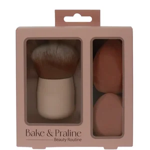 product Bake & Praline Σετ Μακιγιάζ με Πινέλο Kabuki & Σφουγγαράκια