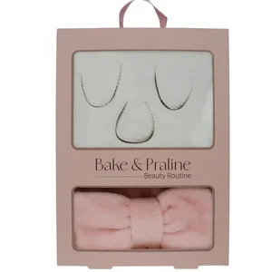 product Bake & Praline Σετ Περιποίησης Προσώπου με Πετσέτα-Μάσκα & Κορδέλα